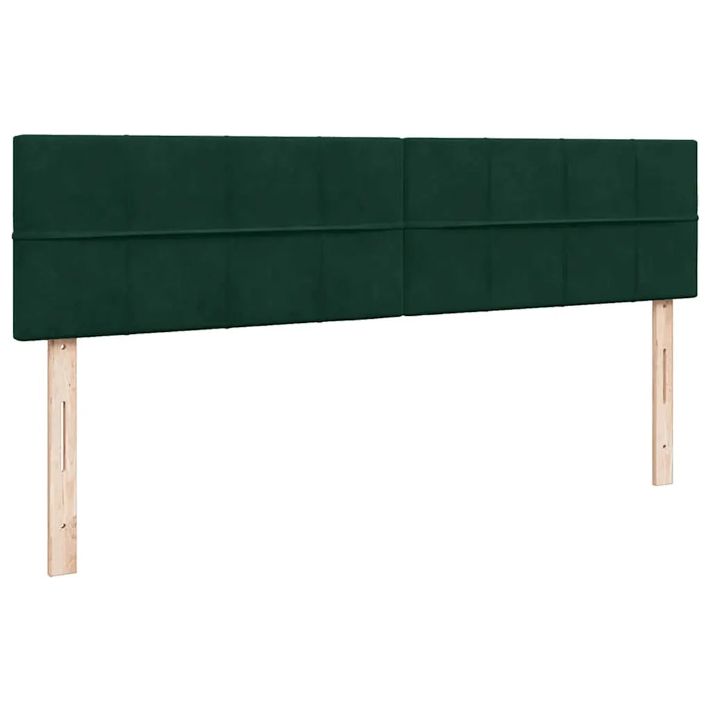 vidaXL Struttura Letto Pouf con Materassi 180x200 cm Velluto