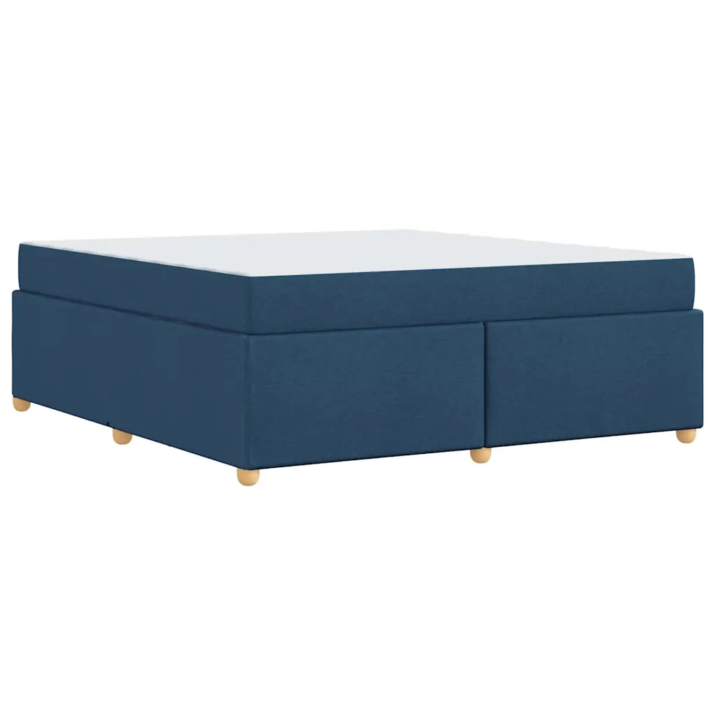 Struttura del letto con materasso Blu 180 x 200 cm Tessuto