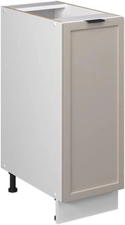 Mobile lavello cucina Fame-Line, GrigioBeige, 80 cm con ripiano, PL Rovere