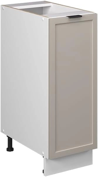 Mobile lavello cucina Fame-Line, GrigioBeige, 80 cm con ripiano, PL Rovere
