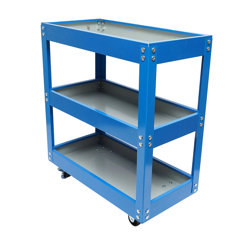 Carrello portautensili in metallo su ruote con 3 ripiani 510x260x575mm