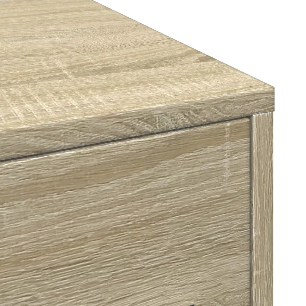 Armadietto da Bagno Stretto con Ruote Rovere Sonoma Truciolato