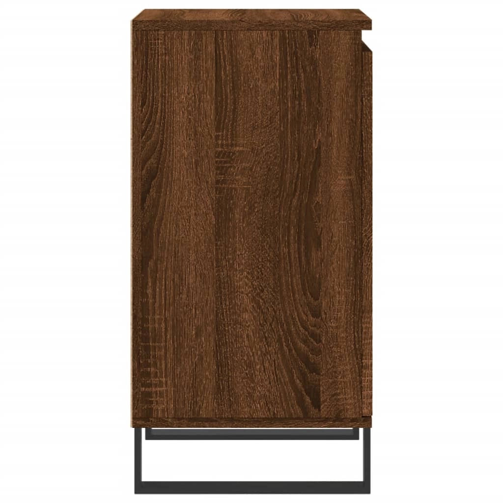 Buffet credenza cassettiera armadio mobile contenitore organizer per cucina soggiorno salotto set da 2 40 x 35 x 70 cm legno ingegnerizzato marrone 02_0036767