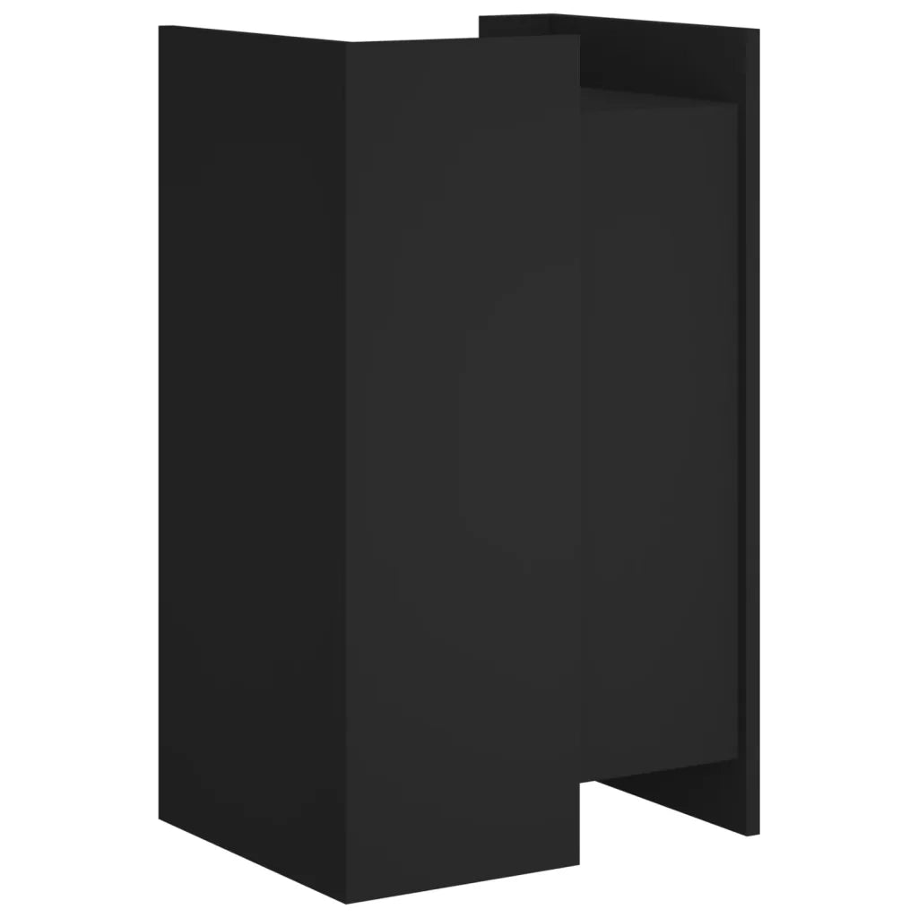 vidaXL Credenza Nera 45x35x75 cm in Legno Multistrato
