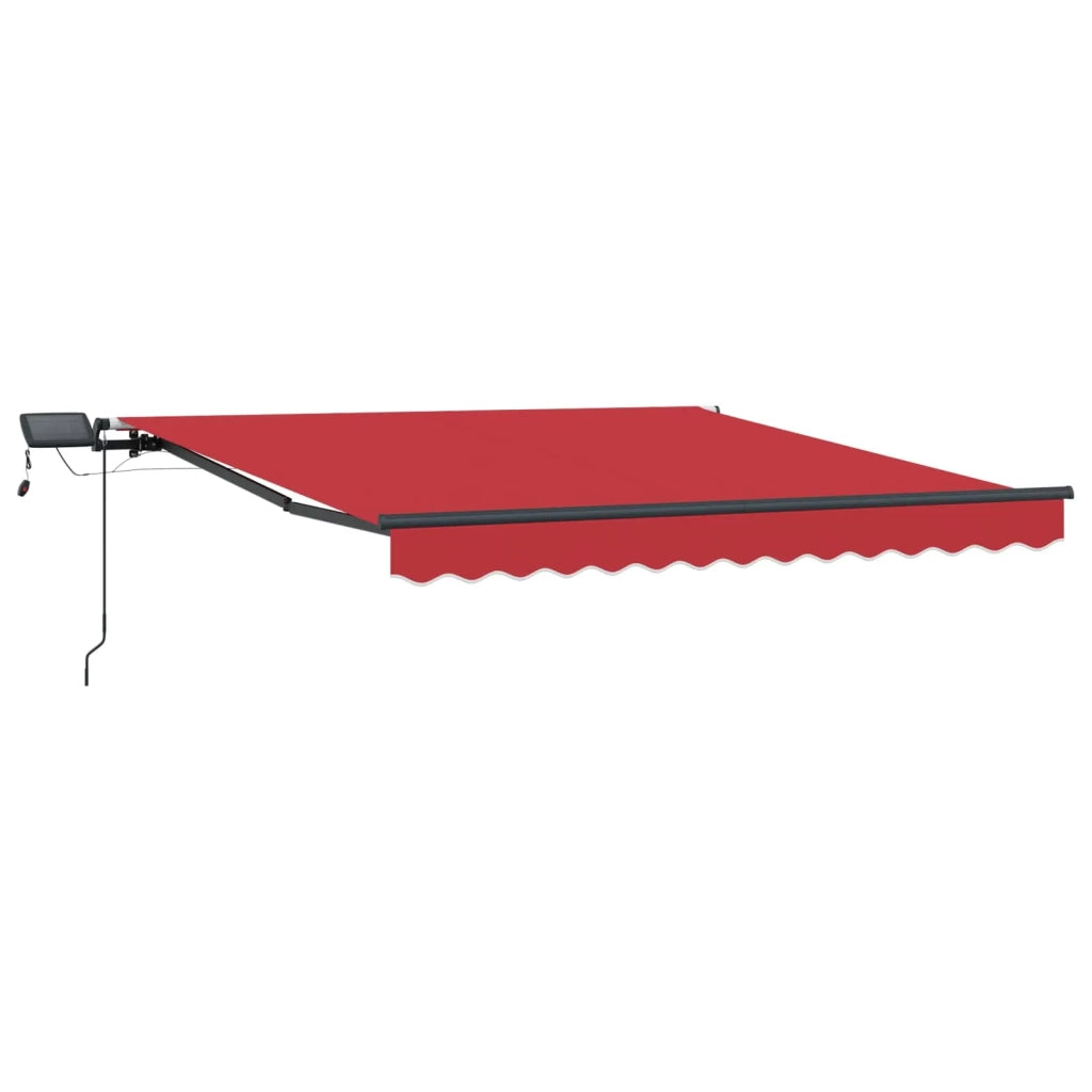 Tenda retrattile-Tenda parasole per balcone Rosso 300 x 250 cm Tessuto