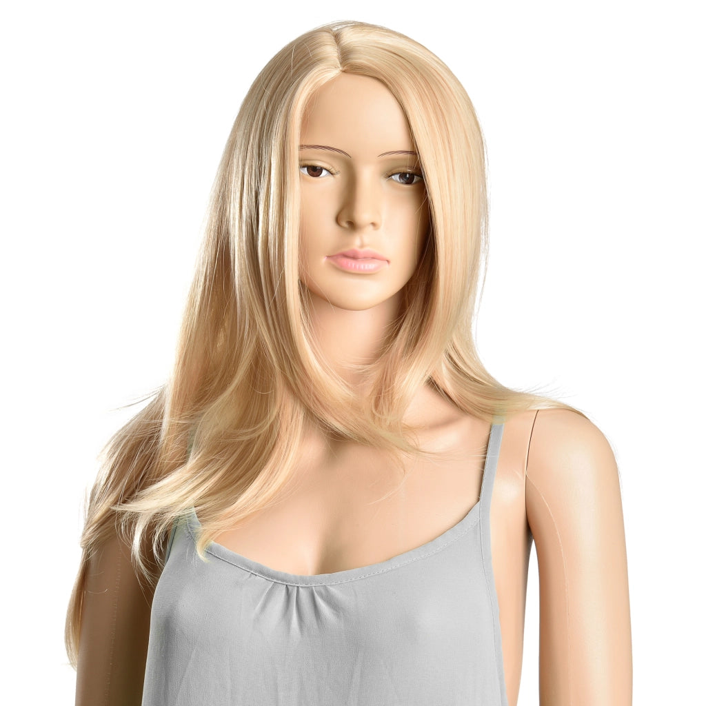 Parrucca da donna capelli voluminosi (lunghi 61cm ang) capelli lunghi / capelli finti - bionda [in.tec]