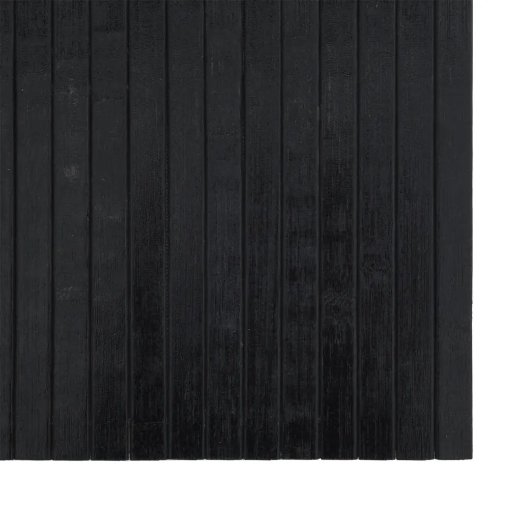 Tappeto Rettangolare Nero 70x100 cm in BambÃ¹