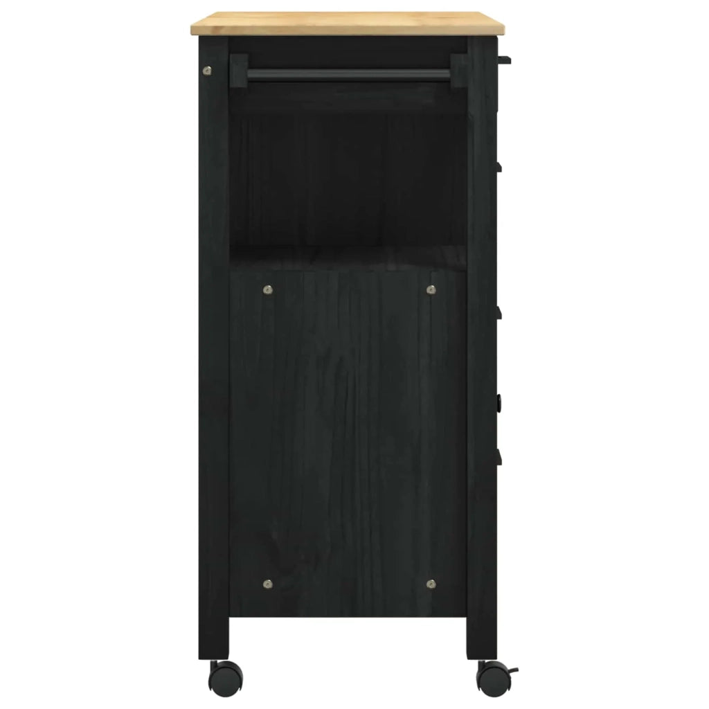 Carrello da Cucina MONZA Nero 84 x 40 x 88,5 cm CFW4141387