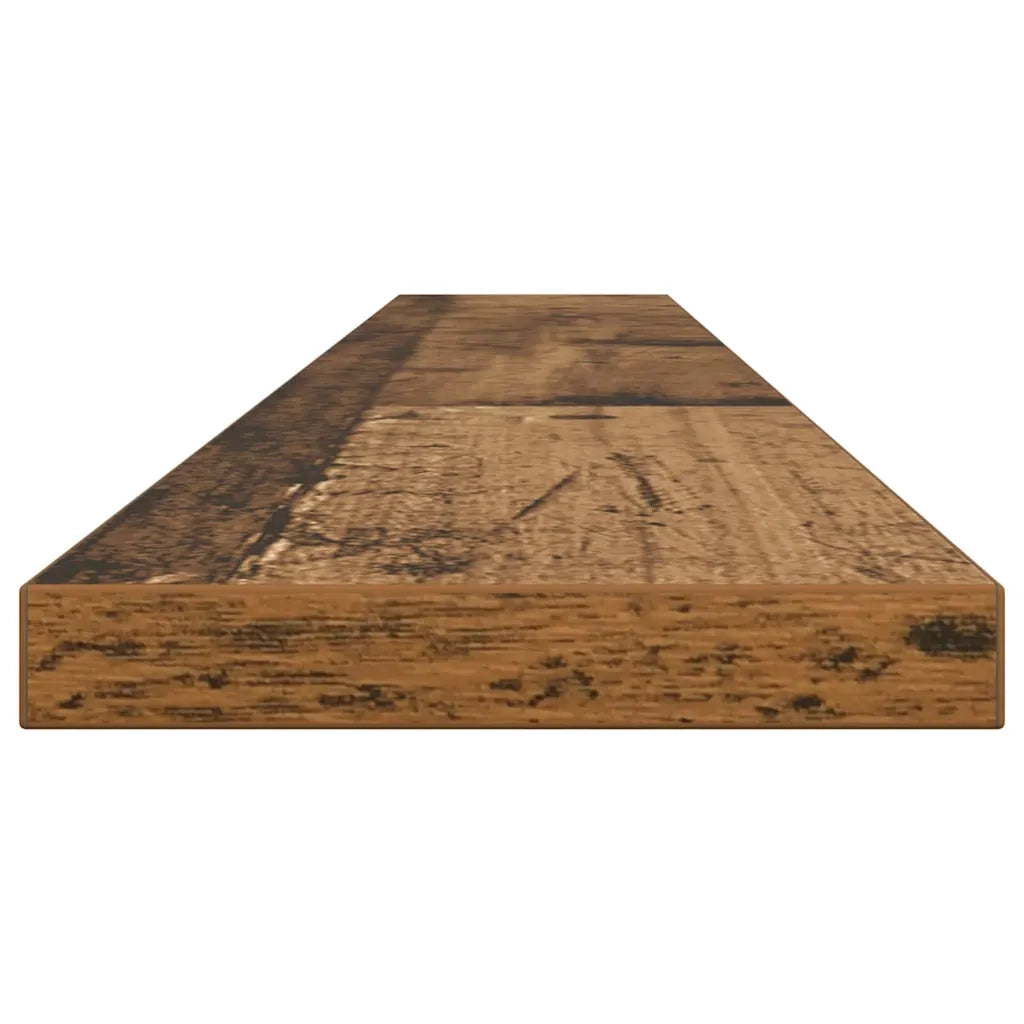 vidaXL Scaffale 4 pcs Marrone 100 x 10 x 1.5 cm Legno multistrato