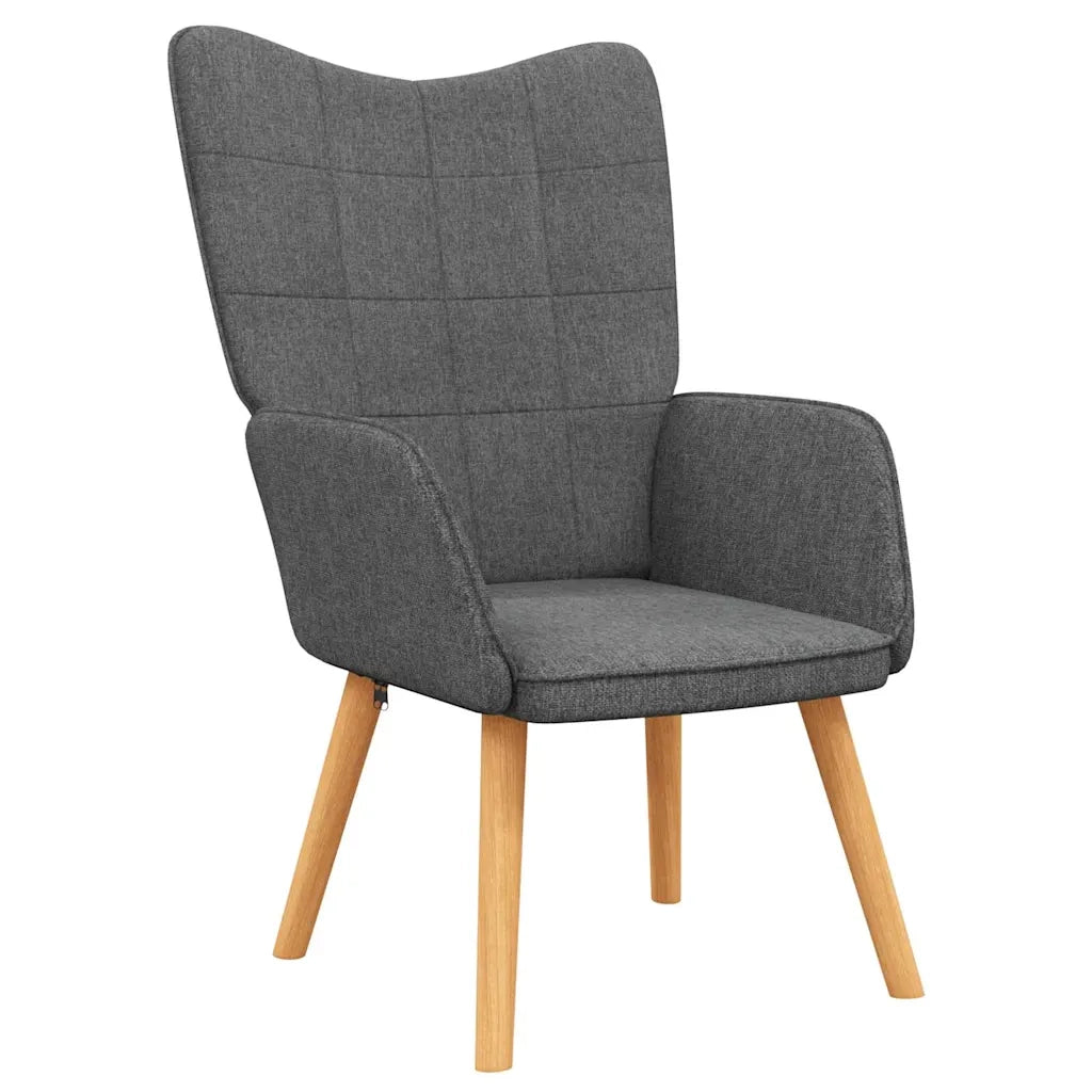 Divano Sedia-Poltrona Relax Grigio Scuro in Tessuto 414616