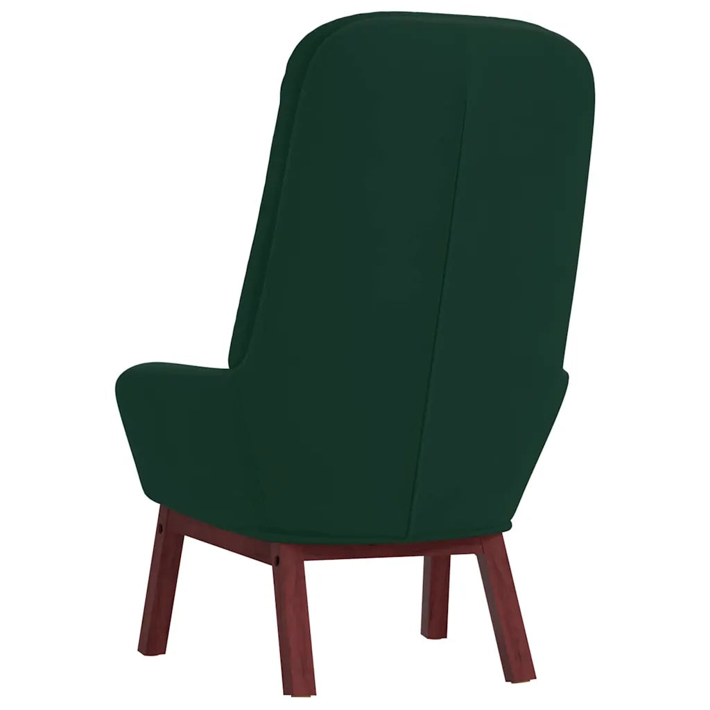 Poltrona Relax Verde Scuro in Velluto 341220