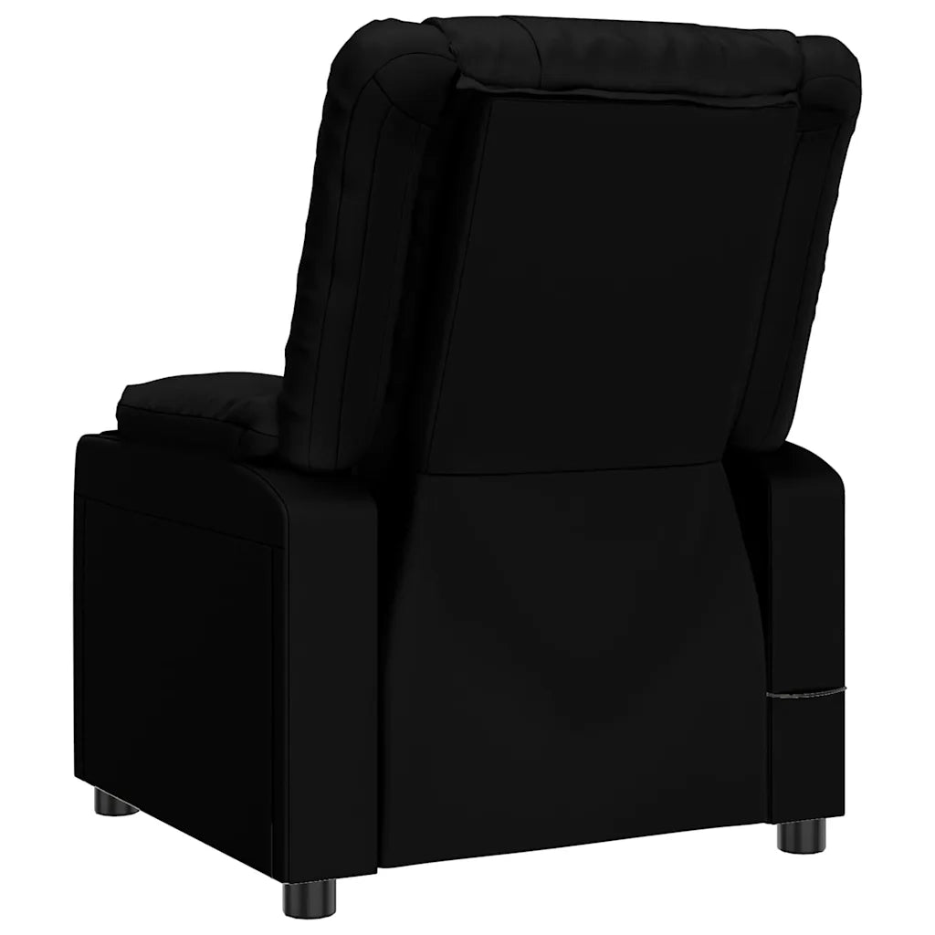 Divano Sedia-Poltrona Reclinabile Elettrica Nera in Similpelle 635448