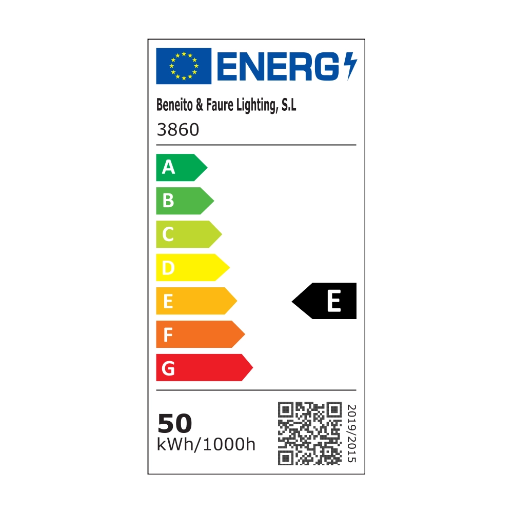 Lampadina a led ad alta potenza ARIA 50W E40 5400lumen - Luce Calda 2700K
