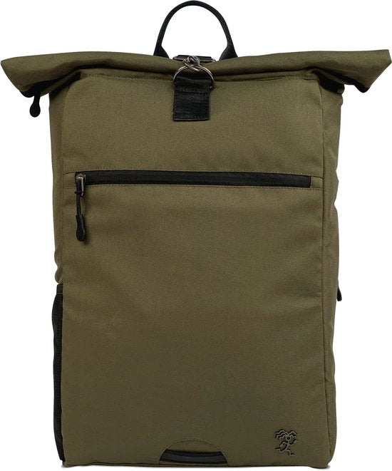 Borsa da Rolltop con Porta Laptop e Tasca Antifurto - 15-22L (verde oliva)