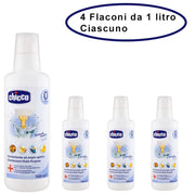 Chicco disinfettante igienizzante multiuso 4 flaconi da 1 litro ciascuno