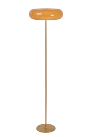 Lampada da terra donut retro 3xG9 vetro grigio oro SENTINO Lucide