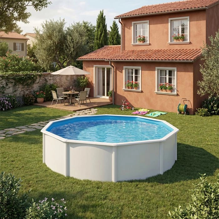 Piscina Fuori Terra Steelwhite -  5,50 X H.1,32 M - Kit Pro