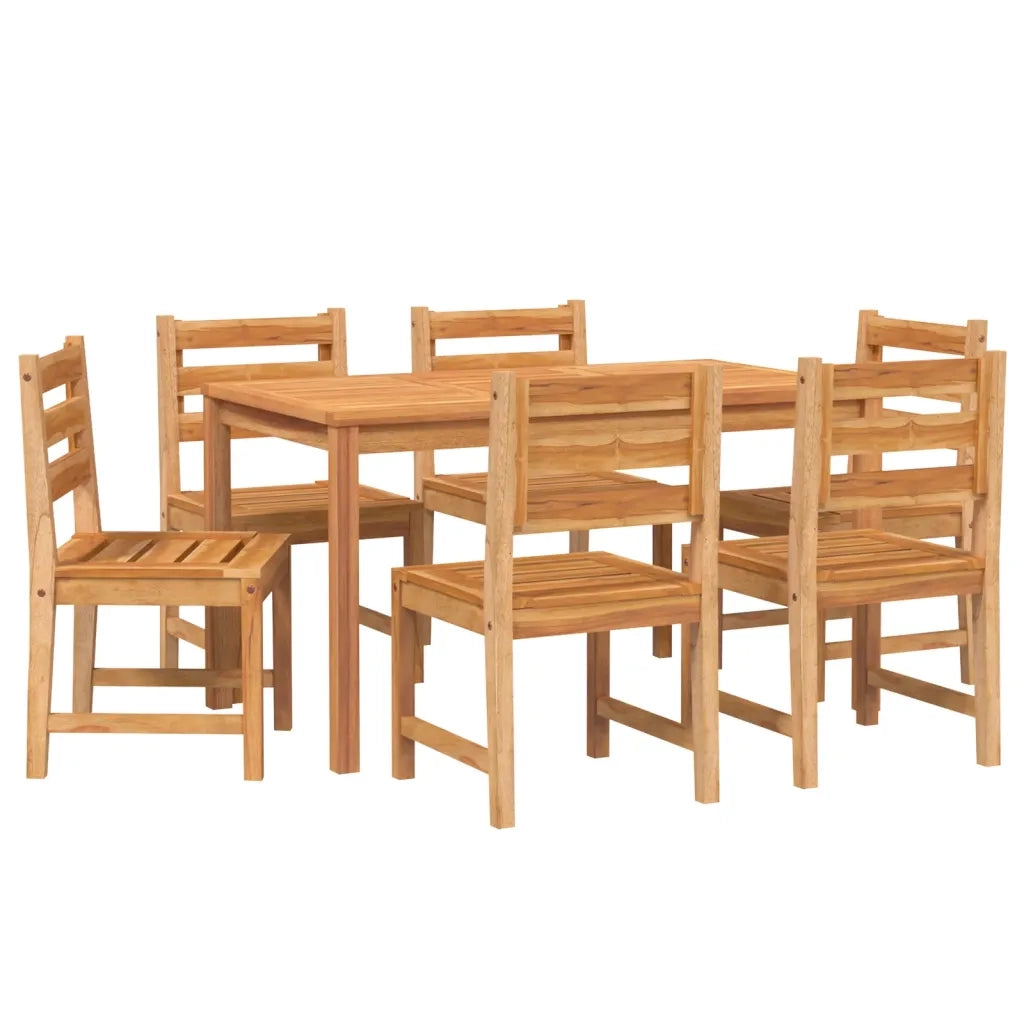 Set da Pranzo da Giardino 7 pz in Legno Massello di Teak 3157184