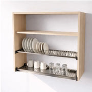 Pensile Scolapiatti H 90X L 80X P 33 Completo Di Scolapiatti In Acciaio Inox. Spedizione In Kit In Colore Bianco