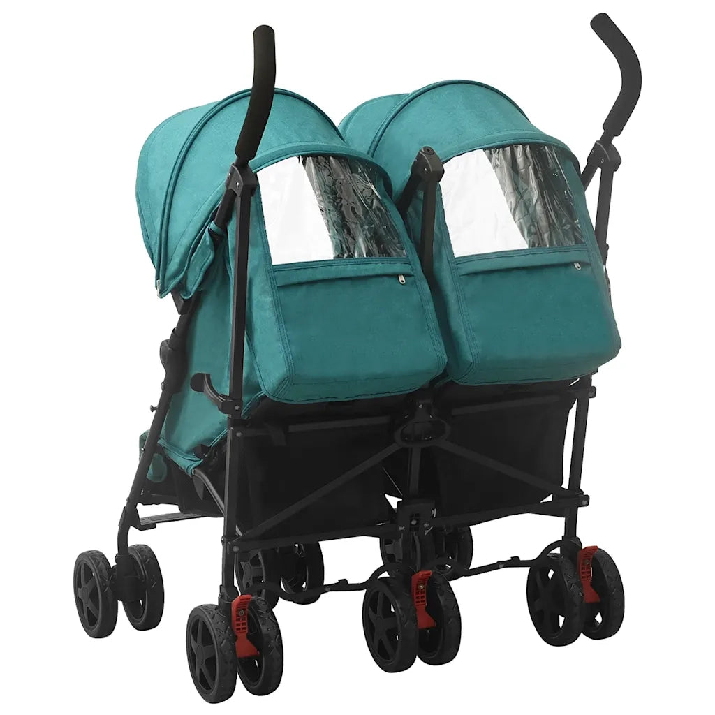 Passeggino Gemellare Verde in Acciaio CFW6434788