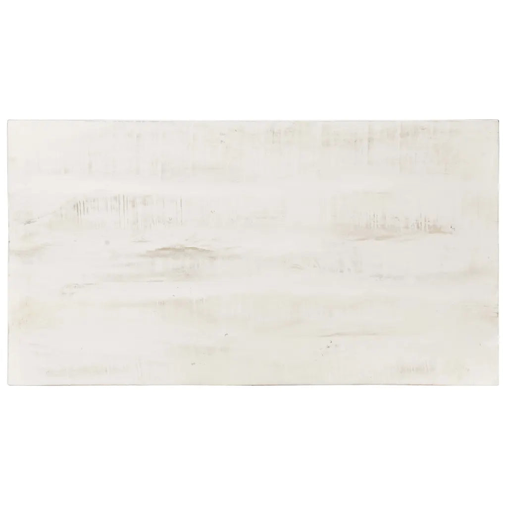 Tavolino da Salotto Bianco 110x60x45 cm in Massello di Mango 323555