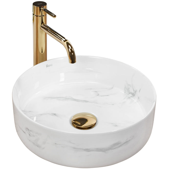 Lavabo Da Appoggio Rea Sami Nature Marble