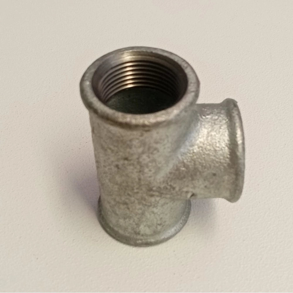 Raccordo fff 3/4'' tee t ghisa zincata malleabile raccordo di connessione a 3 vie
