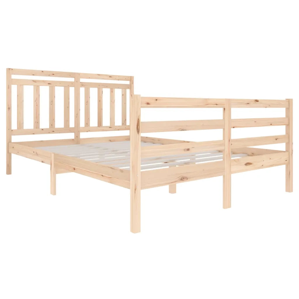 Giroletto-Struttura Letto in Legno Massello 140x200 cm 389301