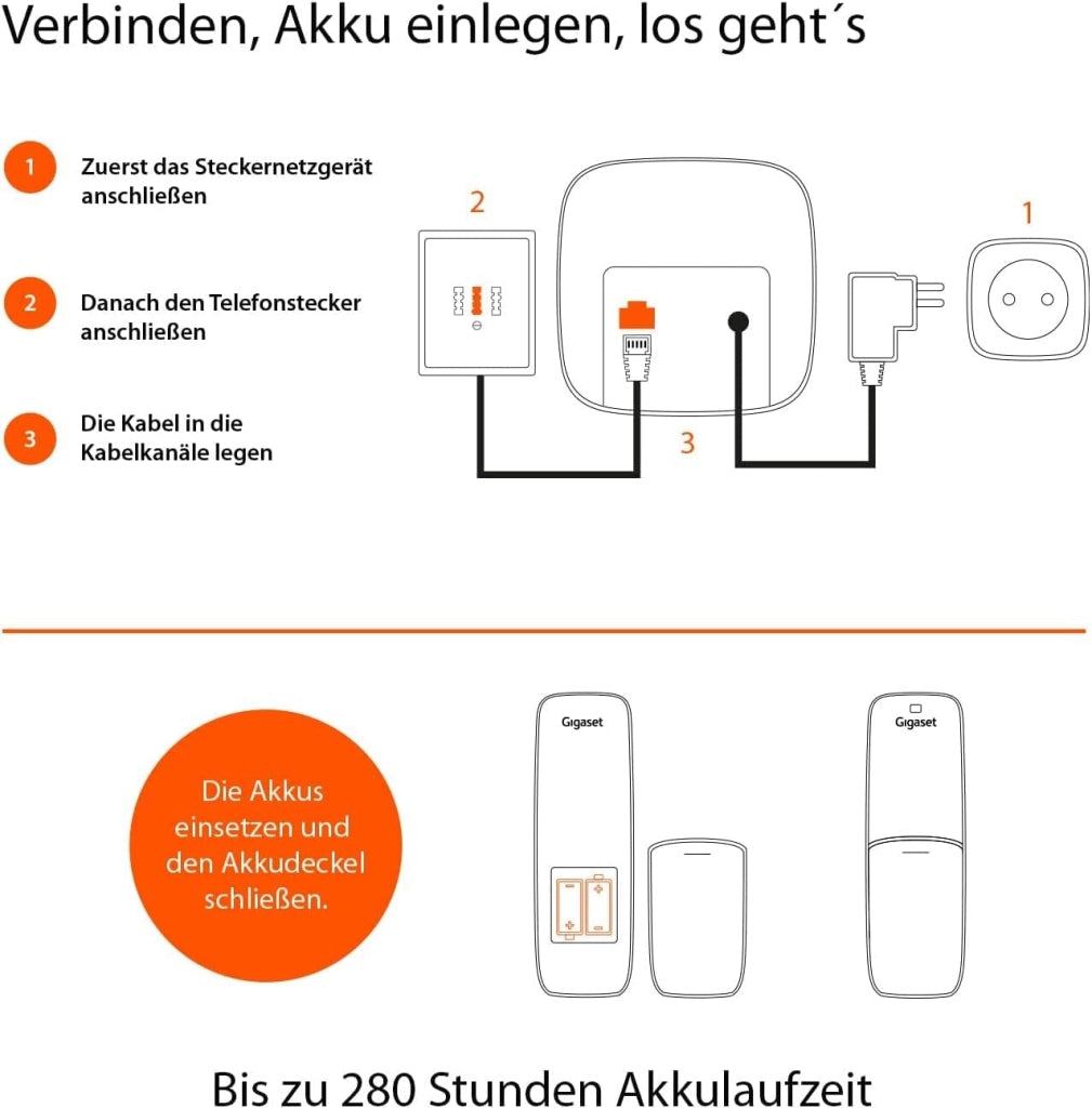 Gigaset s30852 h2824 14-B111 cordless Antracite/Nero [Germania] [Versione tedesca]