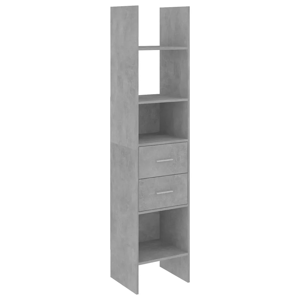 Libreria Grigio Cemento 40x35x180 cm in Truciolato cod mxl 55647