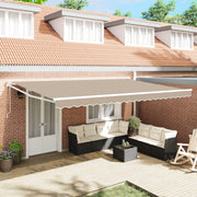 Tenda Retrattile Automatica Beige 500x300 cm