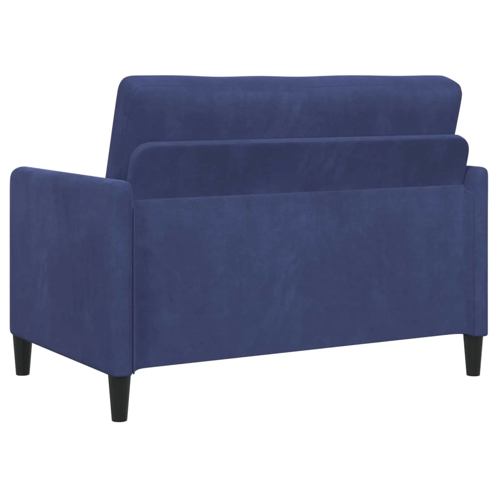 Set di Divani con Storage 2 pz Blu Polizia Poliestere 3429174
