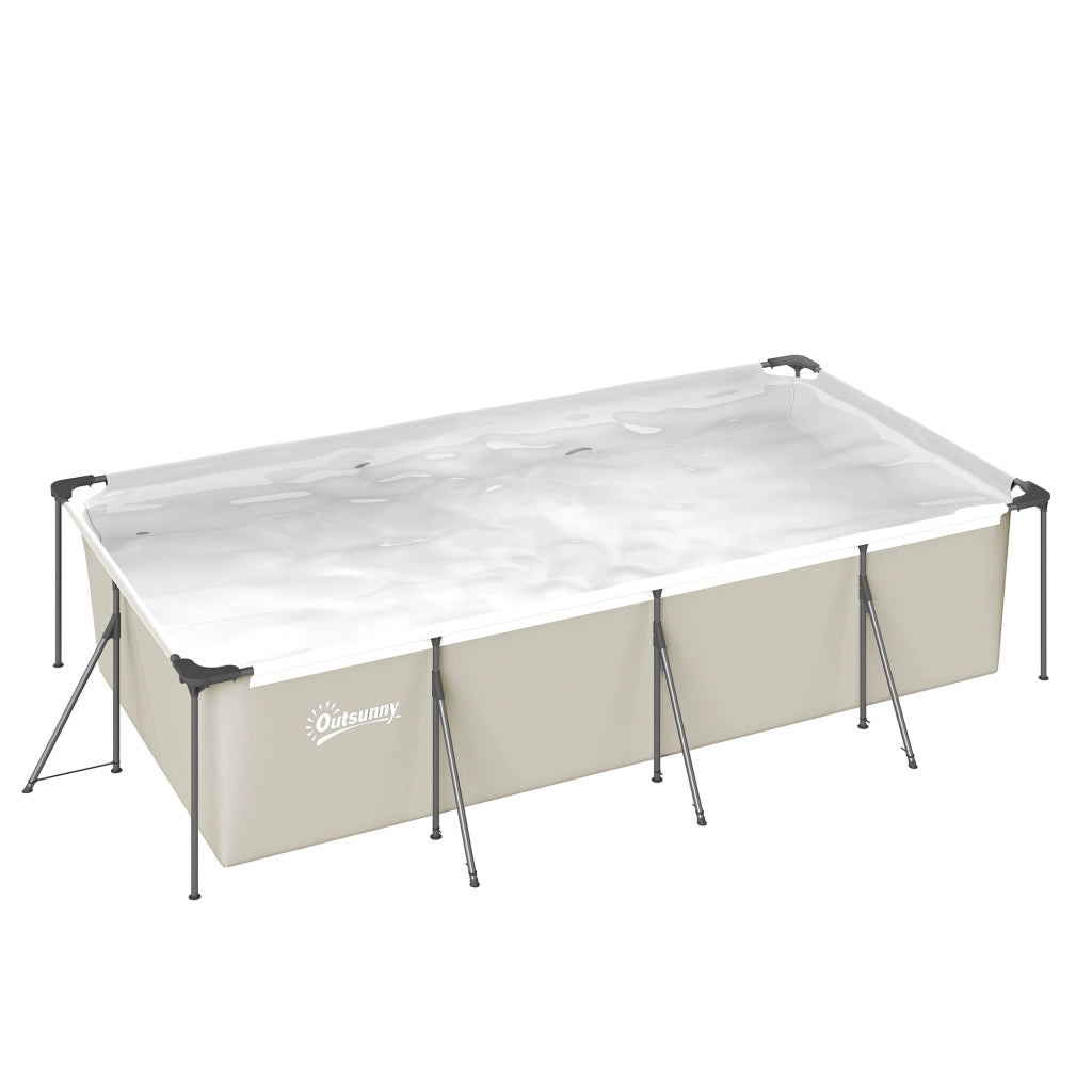 Piscina Desmontabile Tubolare ¨C zephmum ¨C 394.5x208.3x80.5 cm Grigio