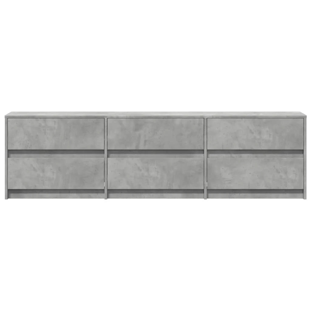 Mobile TV multimediale scaffale per televisione televisione buffet sala da pranzo soggiorno camera da letto con LED 180 x 34 x 50 cm pannelli compositi grigio 02_0026450