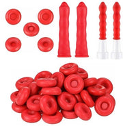 Buisdoppi siliconici da 30 pezzi - Afdichtstoppi - Duraturi e Elastici - Per afdichtpipi - Protezione contro l'aria e l'acqua - Dimensioni 14,9 x 10 x 0,7 cm - Afdichtstoppi