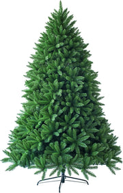 Albero di Natale Artificiale 150/180/225 cm, Albero di Natale con 600/1250/1968 Rami e Supporto in Metallo, Albero di Natale Realistico per Casa, Ufficio e Negozio (225 CM)