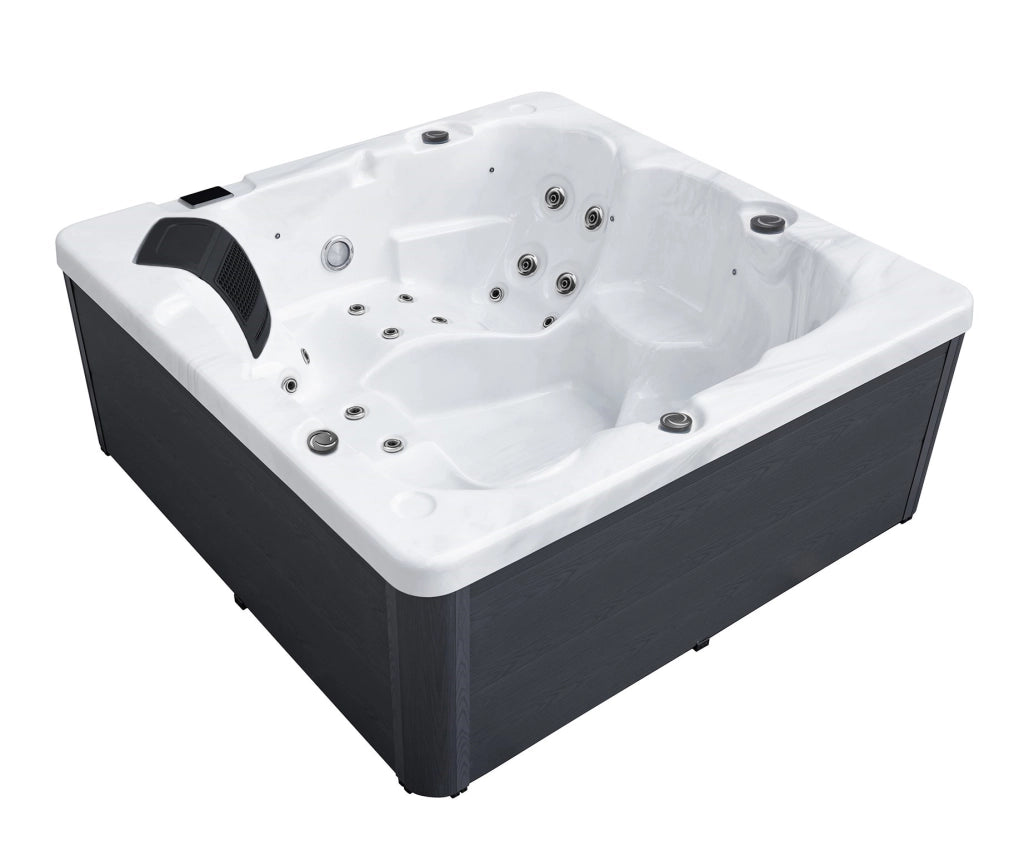 Minipiscina idromassaggio rigida 5 posti, 192x192x90 cm Relpunt Crechy