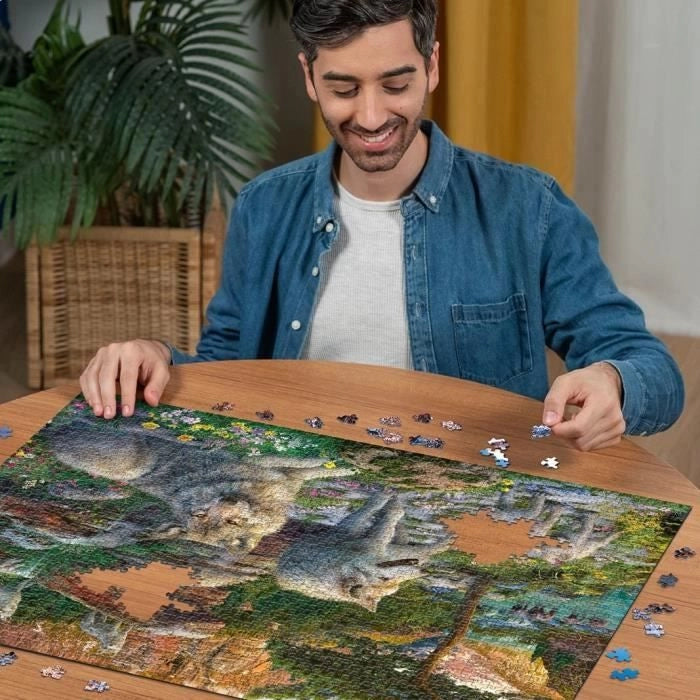 Puzzle da 1500 pezzi Lupi in primavera, Adulti e bambini dai 14 anni, Puzzle di alta qualità 80x60 cm, 12000719, Ravensburger