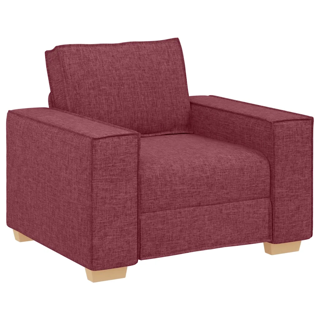 Poltrona Divano Rosso Vino 100x78x84 cm Tessuto 4104963