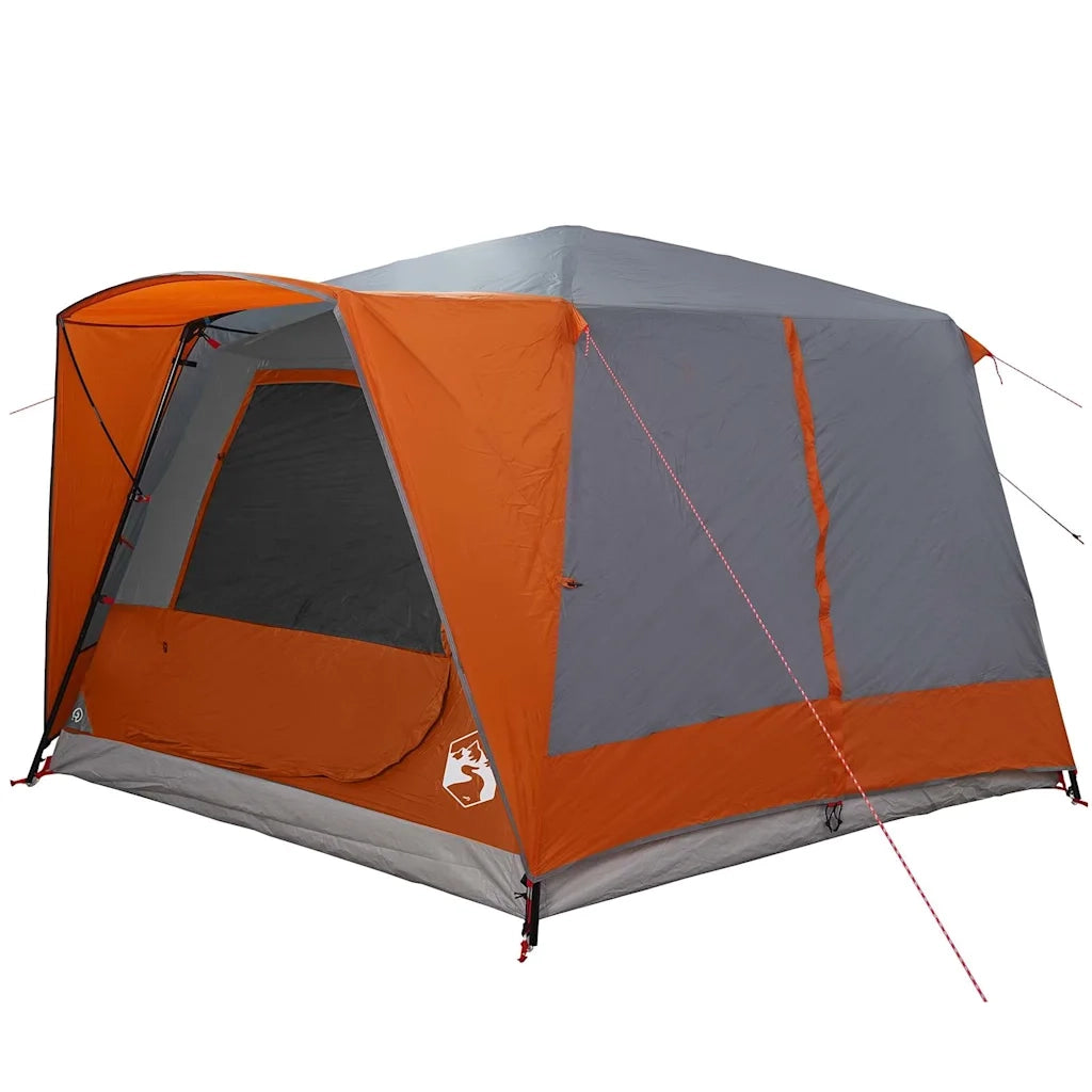 Tenda Cabina 7-Persone Grigio e arancione 400 x 350 x 212 cm