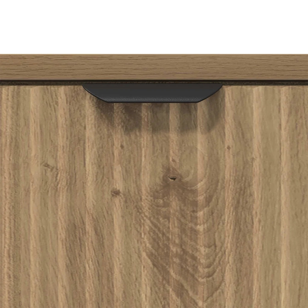 Comodino-Tavolino da notte rovere artigianale 63.5 x 36 x 61 cm Legno multistrato
