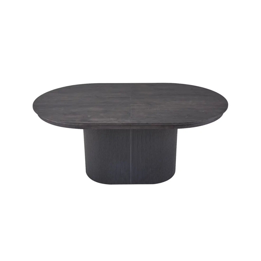 Tavolo allungabile VAGOS – 180-220 cm – Forma ovale – Colore marrone scuro – Stile Design