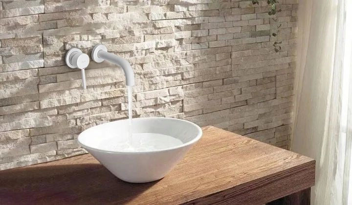 Rubinetto Da Incasso Rea Lungo White Mat + Box