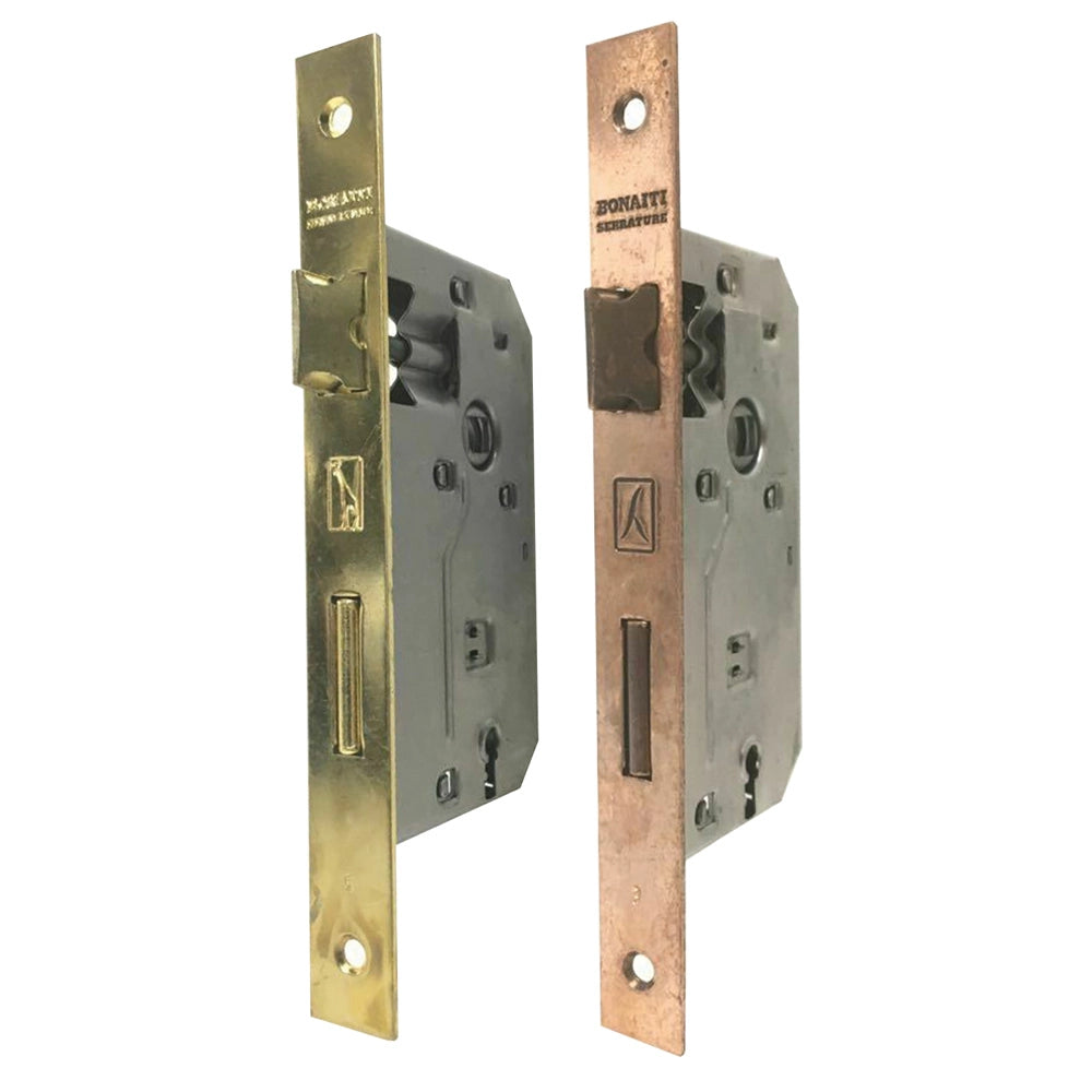SERRATURA 'PATENT' B.Q. bronzato verniciato E 50  - BONAITI