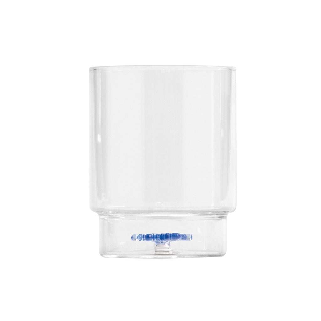 Teca Bicchieri Tumbler Winter Games Set 35cl in vetro borosilicato decoro Fiocco di Neve, artigianato di alta qualità per tavola invernale elegante