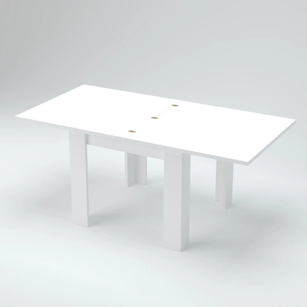 Tavolo da pranzo design moderno allungabile a libro 90x90-180 Jesi Raw