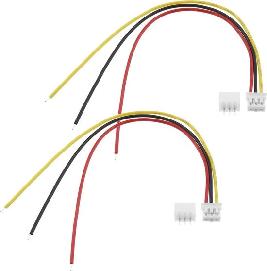 20 Set di Collegamenti JST 2.0 PH 3 Pin - Mini Collegamenti Femmina e Maschile con Filo di Acciaio