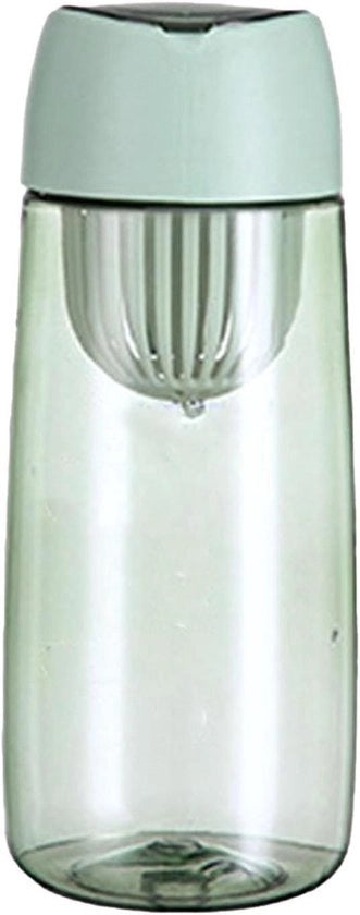 Organizzatore di pastiglie - Biberon da 600 ml con filtro e contenitore per medicinali - Impermeabile - Resistente al calore - Biberon portatile per viaggi