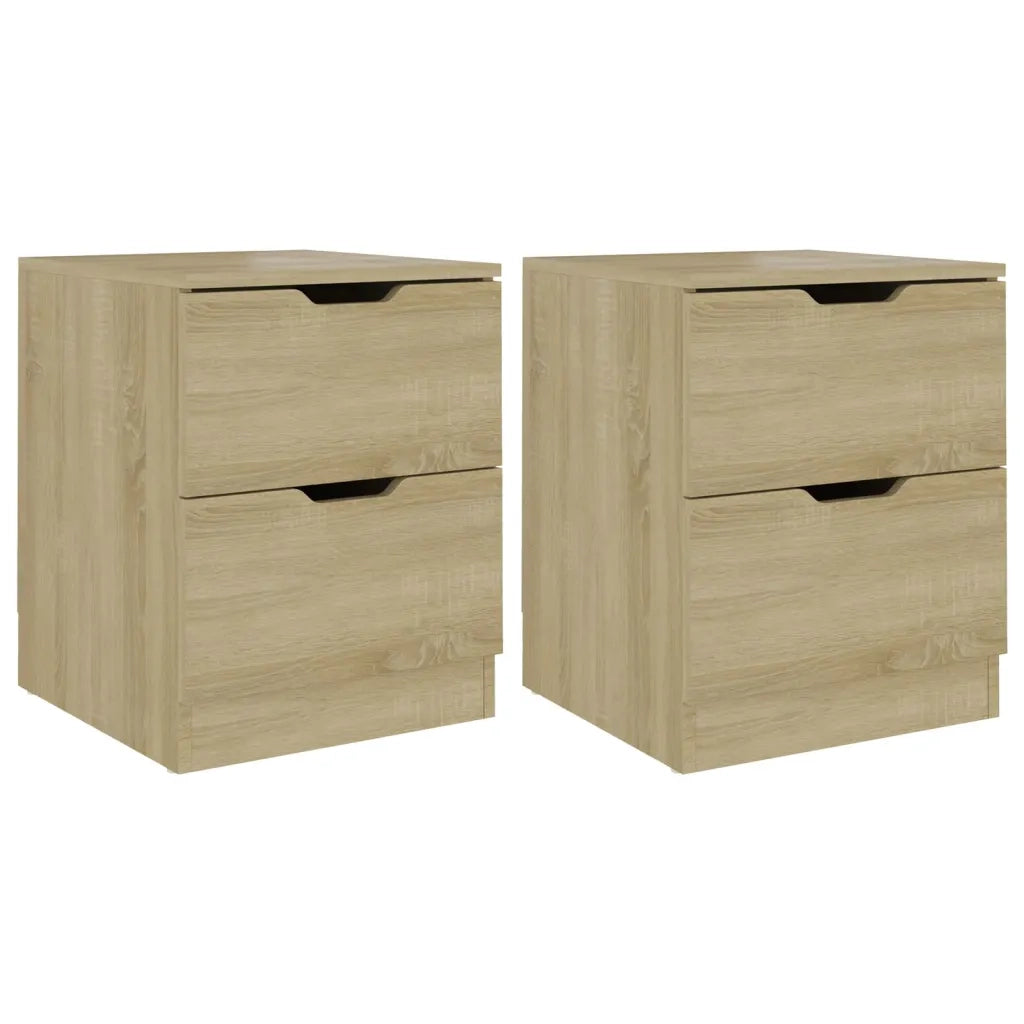 Comodini 2 pz Rovere Sonoma 40x40x50 cm in Truciolato cod mxl 30411