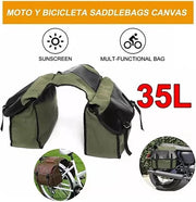 Tas per motocicletta e bicicletta con grande capacità | Tasca per portabambini | Tasca posteriore per magazzino extra